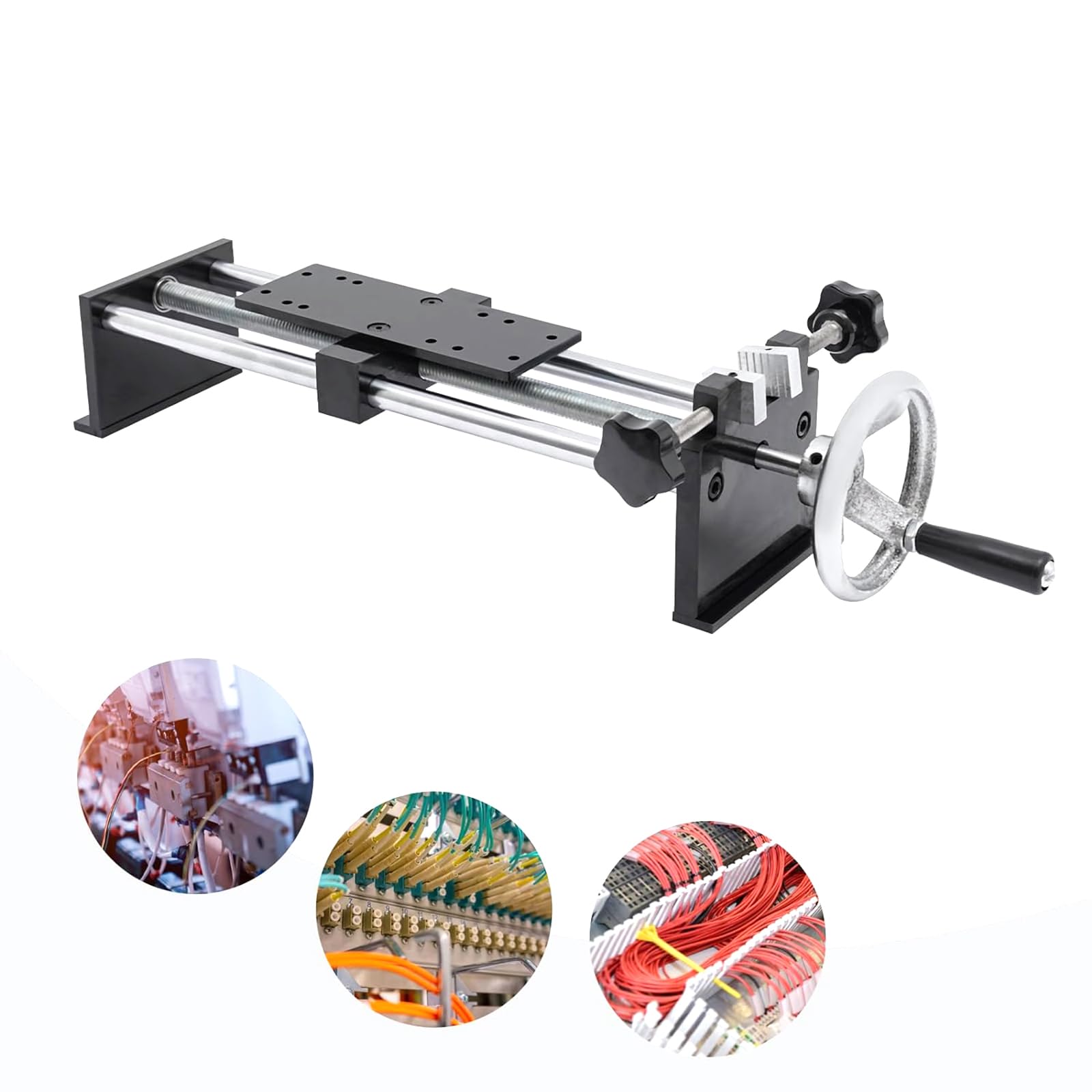 NGARY Supporto per dinamometro, banco di Prova Manuale per dinamometro Orizzontale 500 N, Apertura di serraggio Massima: 20 mm/0,79 Pollici, per Uso Industriale, Commerciale, di Laboratorio
