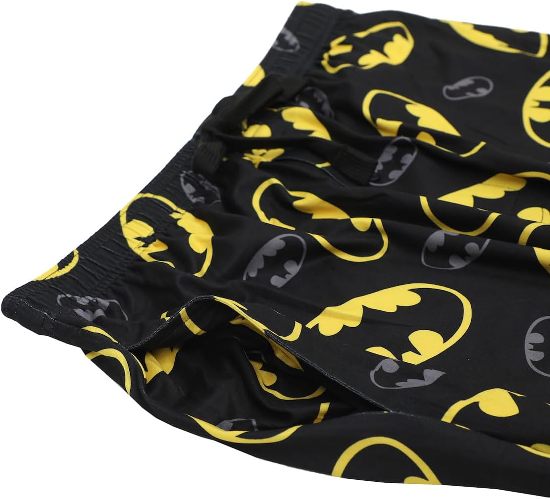 Men's Adult Batman Black Sleep Pants - Gotham Knight Comfort for Superhero Fans - Image 5