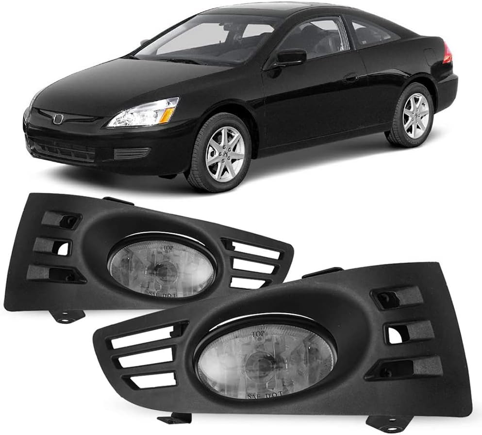 Winjet Luz antiniebla compatible con Honda Accord 2 puertas Coupe 2003 2004 2005 - Luces antiniebla de conducción + interruptor + kit de cableado