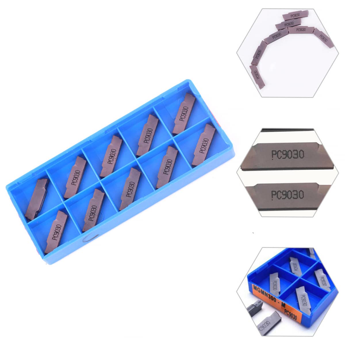 10 Inserti In Metallo Duro MGMN300-M - Per Fresatura E Tornio, Larghezza 3mm, Rivestimento PVD - Foto 12