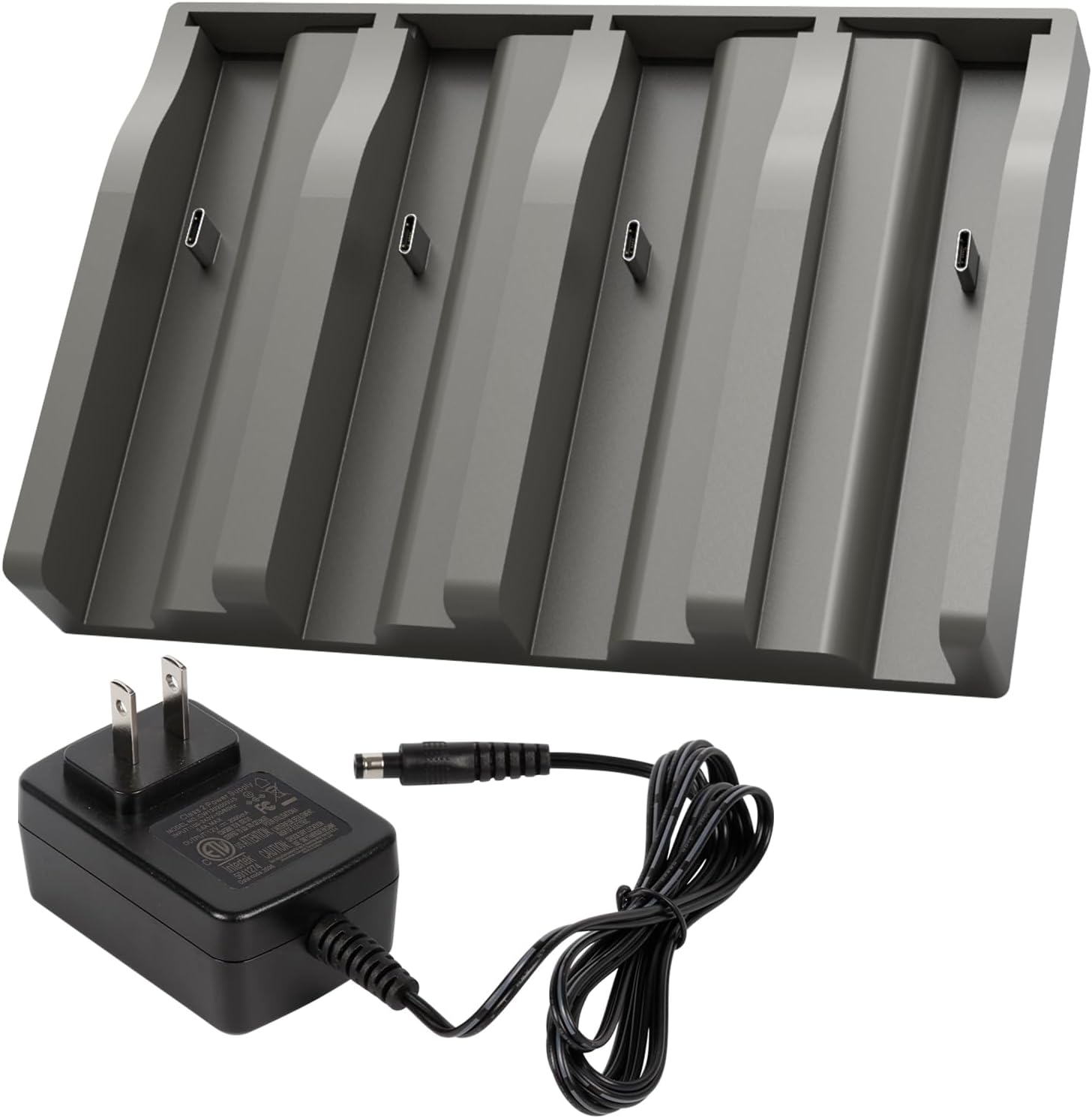 SAPBJ 4 Port 5V/2A Fast Charger for Reveal Lithium Cartridge V1 & V2 | Charging for TACTACAM Reveal Lipo Lithium-ion Battery Pack, 4 Independent Charging Channels with Indicator