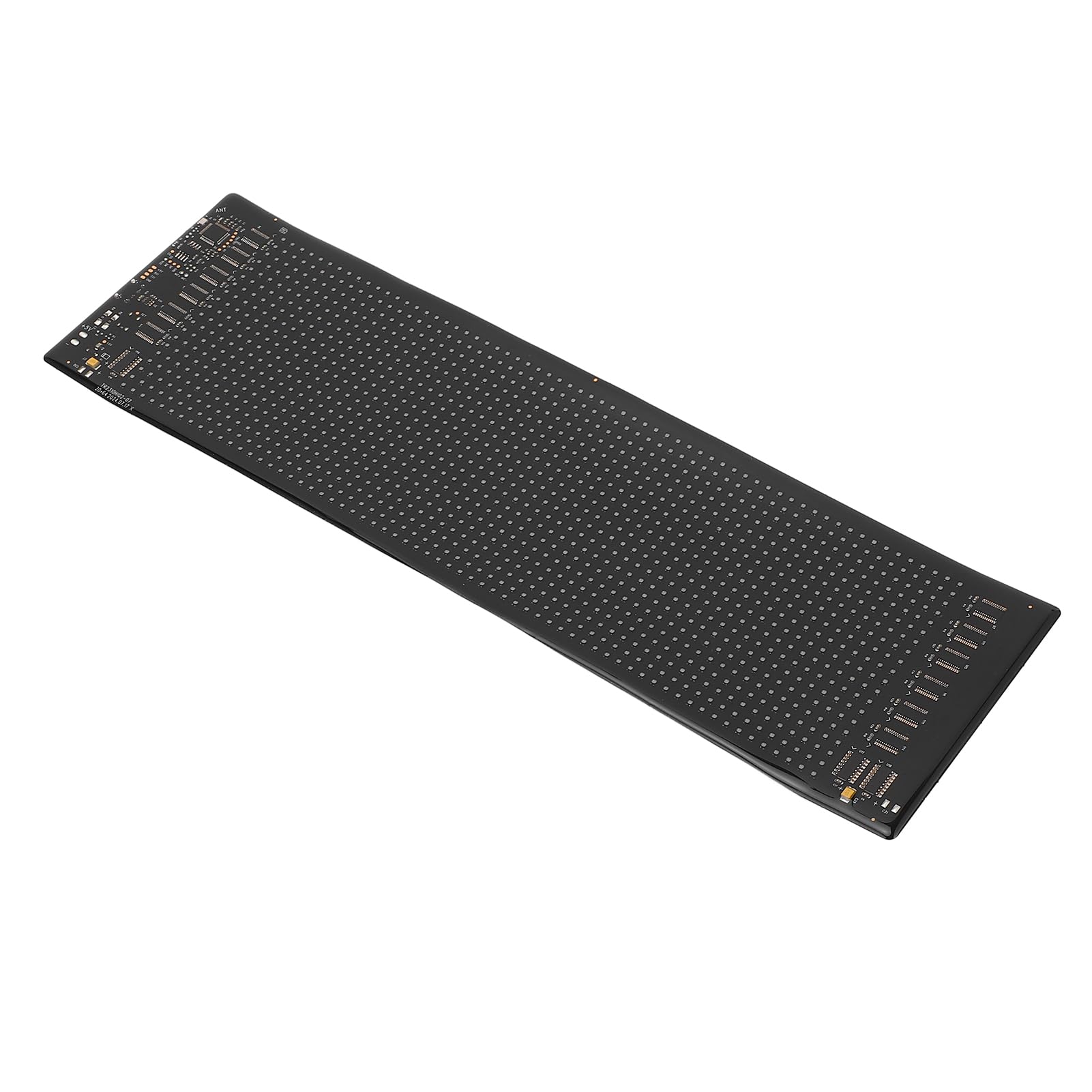 Programowalny wyświetlacz LED 20x64 pikseli Wodoodporny panel LED ze sterowaniem Bluetooth i 1280 diodami RGB Zasilanie przez USB dla sklepów Bary Wydarzenia Czarny silikon