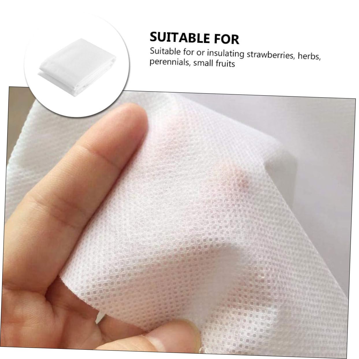Couverture pour Blanc Non-tissé Plantes Antigel Hivernage | Plantes Tendres et Fraisiers, Isolation et Maintien de L’humidité, Usage Saison Froide