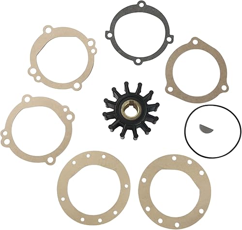 Miniatura 2 de Kit de reparación de impulsor de bomba de agua de repuesto para Sherwood 10615K-SHW y Johnson 09-702B-1 Volvo Penta 835874 Yanmar 128170-02070