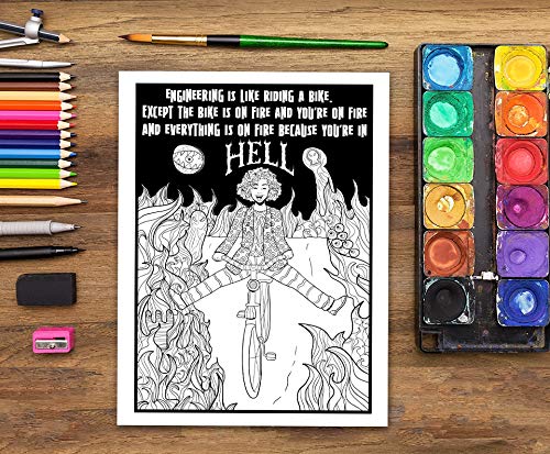 Engineering Life: A Snarky Adult Coloring Book for Engineers image 4