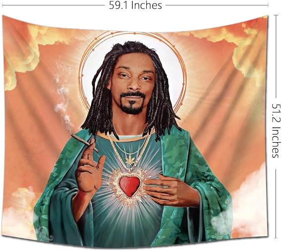 Funny Tapestry, Poster Rapper Tapestry Wall Hanging Pop Art Home Decor for Living Room Bedroom Dorm Decor