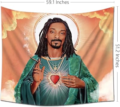 Funny Tapestry, Poster Rapper Tapestry Wall Hanging Pop Art Home Decor for Living Room Bedroom Dorm Decor
