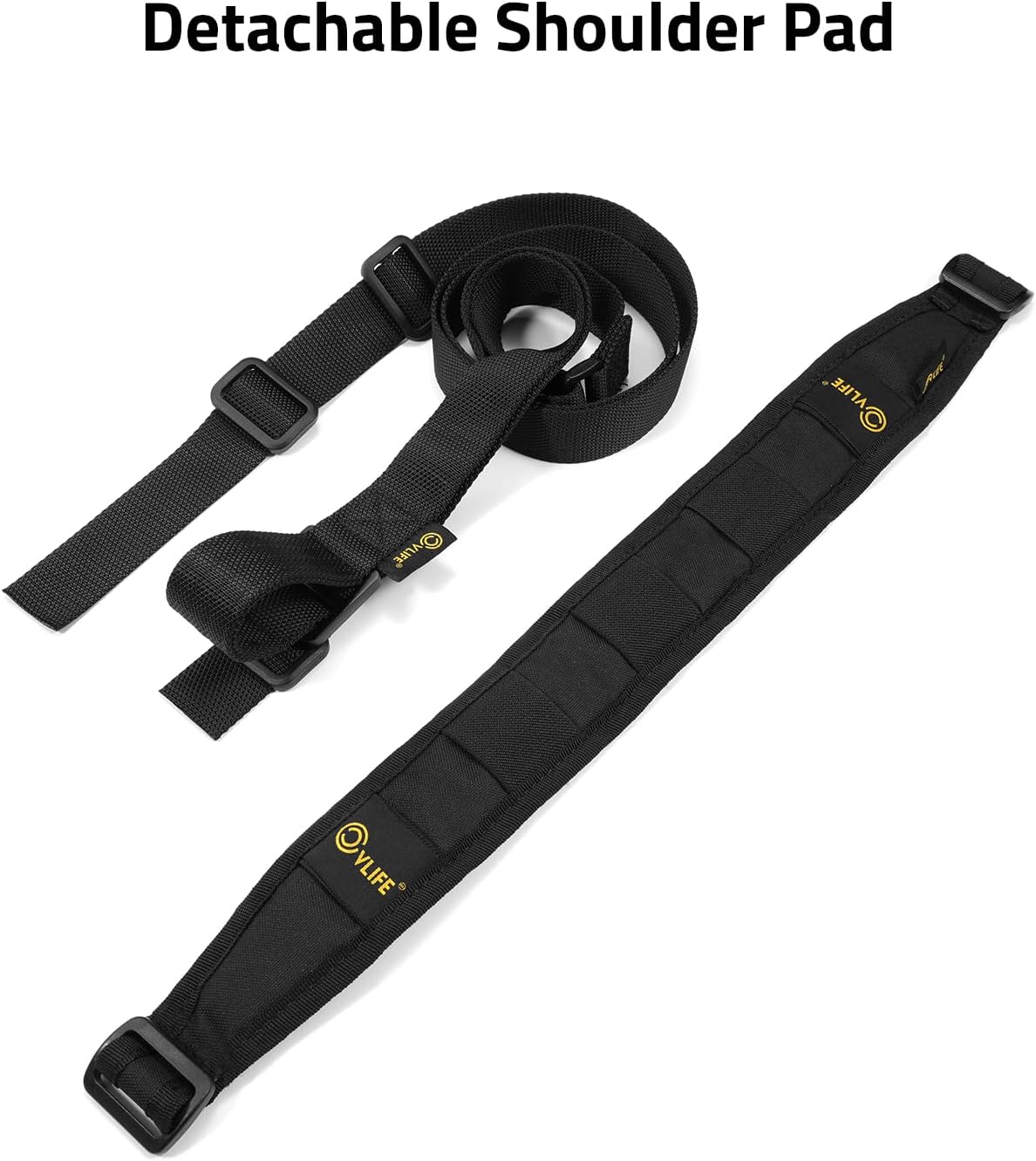 CVLIFE Two Point Sling Upgrade Wide Pad for Enhanced Comfort Removable Shoulder Strap Design Quick Length Adjustment Gun Sling Features 1.25" Wide Tube Webbing and Fast Loop Rifle Sling for Outdoor