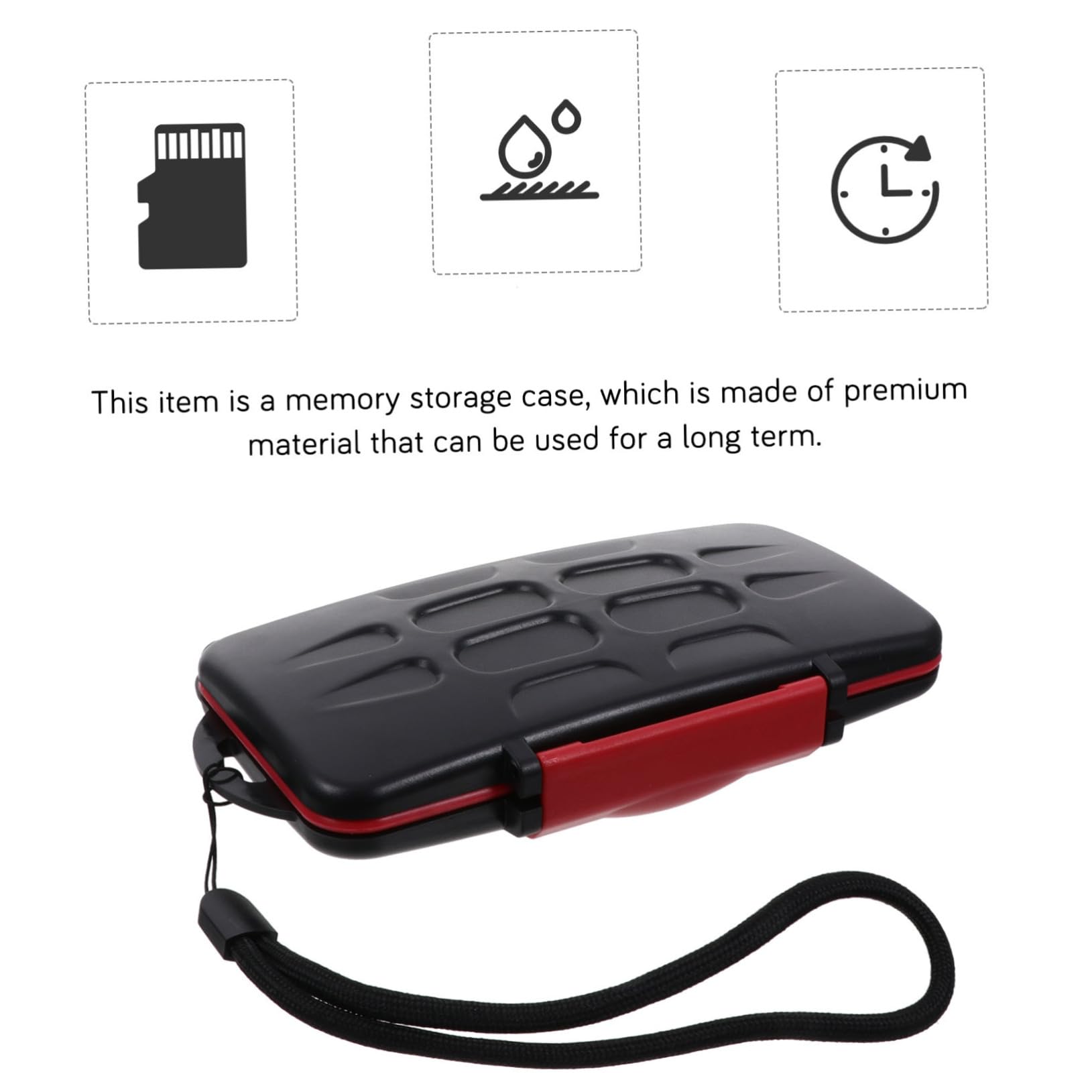 jojofuny 1pc Drop Resistant Memory Card Case for Cards Shock Resistant Storage Holder for Camera and Phone Portable Data Container for Outdoor and Daily Use