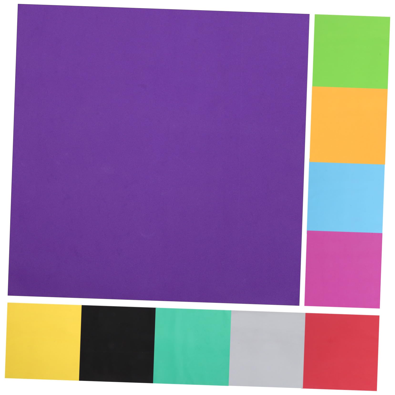 10pcs Thick EVA Sponge Papers Bright Color Handmade Craft Sheets for DIY Scrapbooking Flower Background Cardboard Decoration