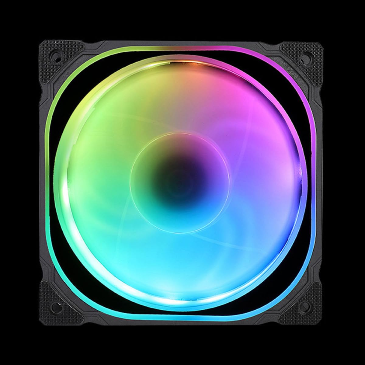 Ventilador de Refrigeración LED Rgb de 12cm para Computadora con Controlador Estándar y Plástico, para Fiesta Verano y Sistema de Refrigeración de PC