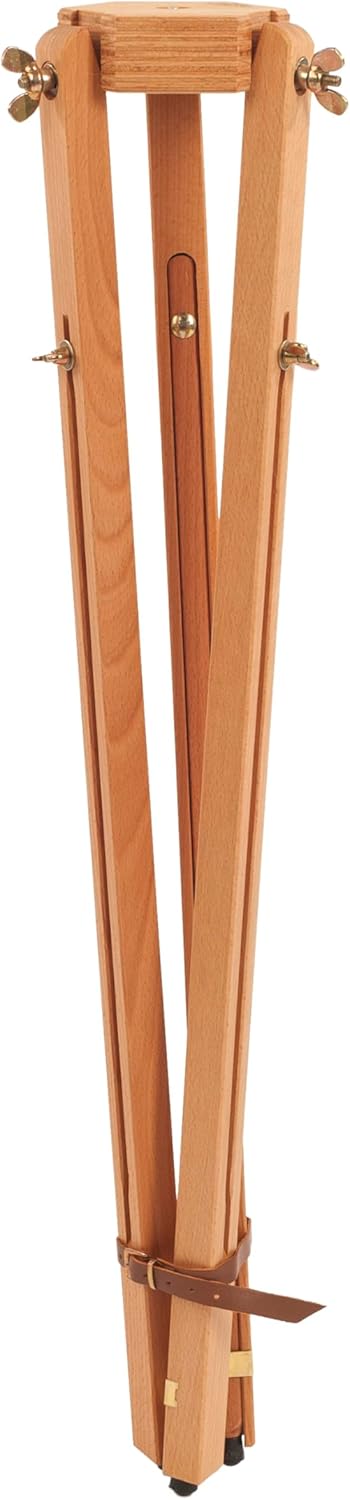 Mabef M/A30 Wooden Tripod. Oiled Beechwood Artist Support Stand for Pochade Boxes, Indoor Outdoor, Supports up to 17 3/4 lbs