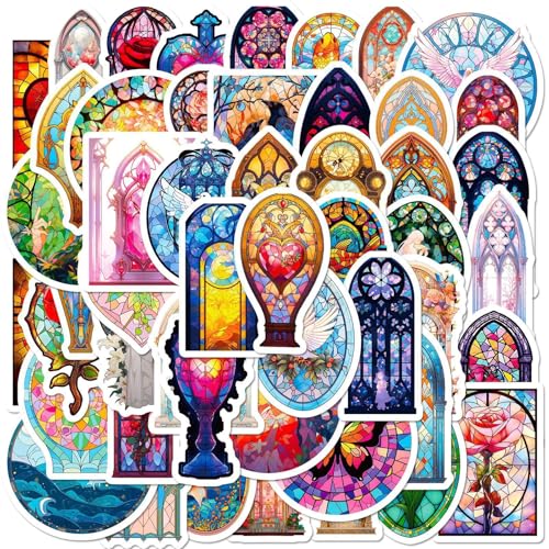 50枚セット バロック フローラル ステッカー かわいい アニメ おしゃれ 防水 トレンディ 落書き 漫画 アウトドア DIY スノーボード スーツケース ギター 車 バイク 自転車 水筒 ヘルメット パソコン 携帯 ノート