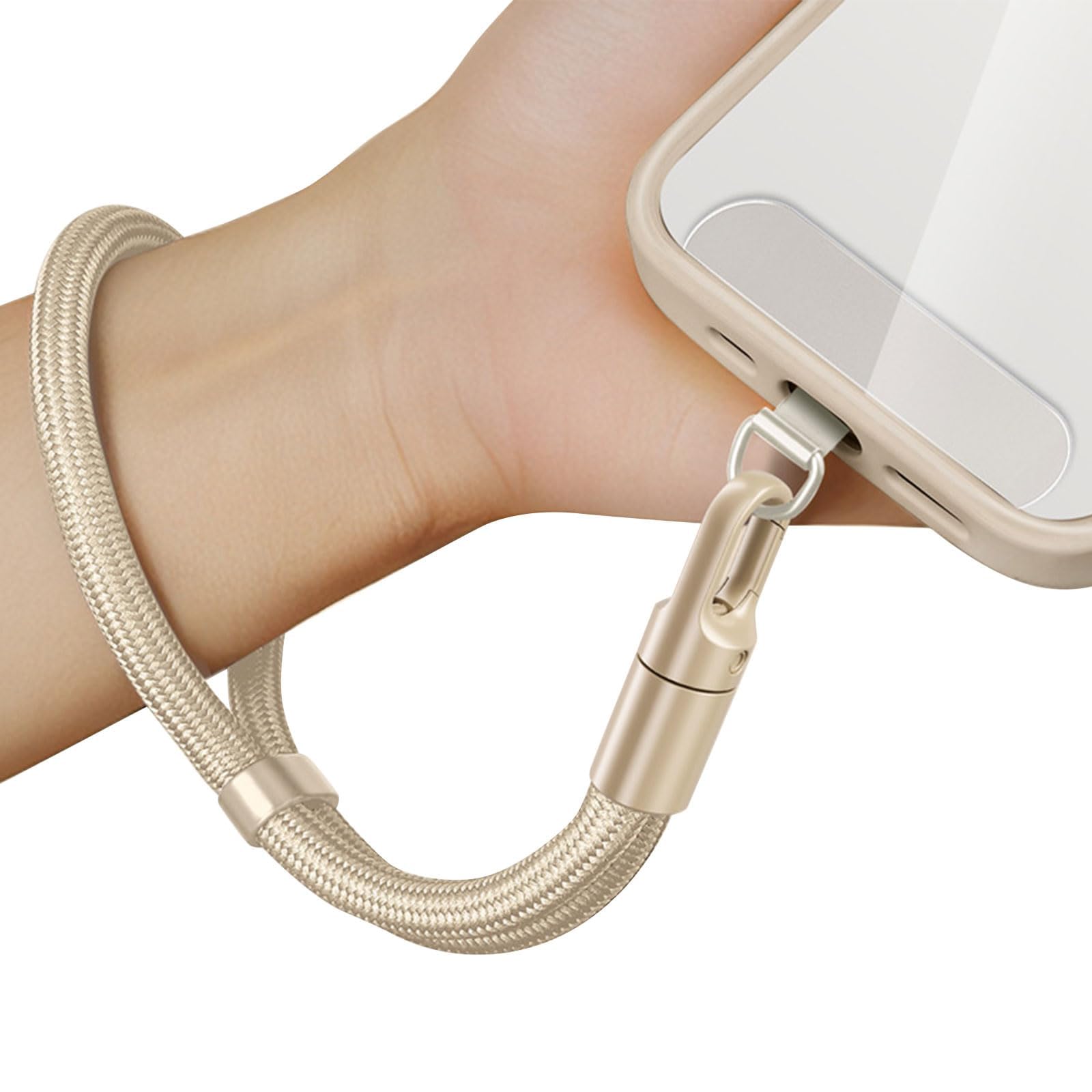 BCNJEPIN Phone Lanyard for Mobile, Adjustable Mobile Hanging Chain with Phone Tether Patch, Secure Phone Sling for iPhone Android Smartphones, Phone Lanyard Strap for Hiking Cycling Outdoor Activitie