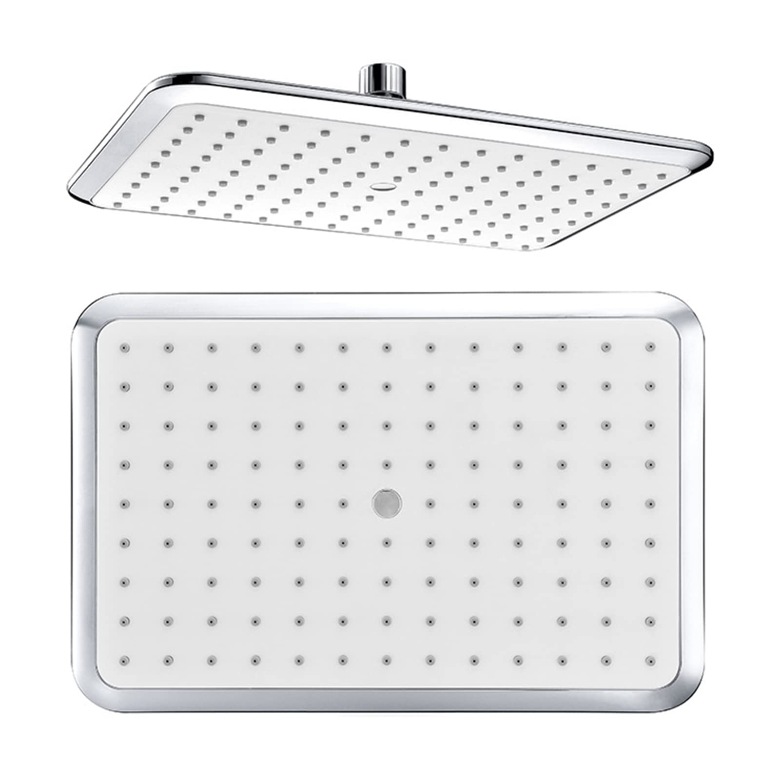 Soffione doccia a pioggia ad alta pressione, grande, in ABS, con getto a cascata, copertura completa del corpo, esperienza doccia regolabile per il massimo relax