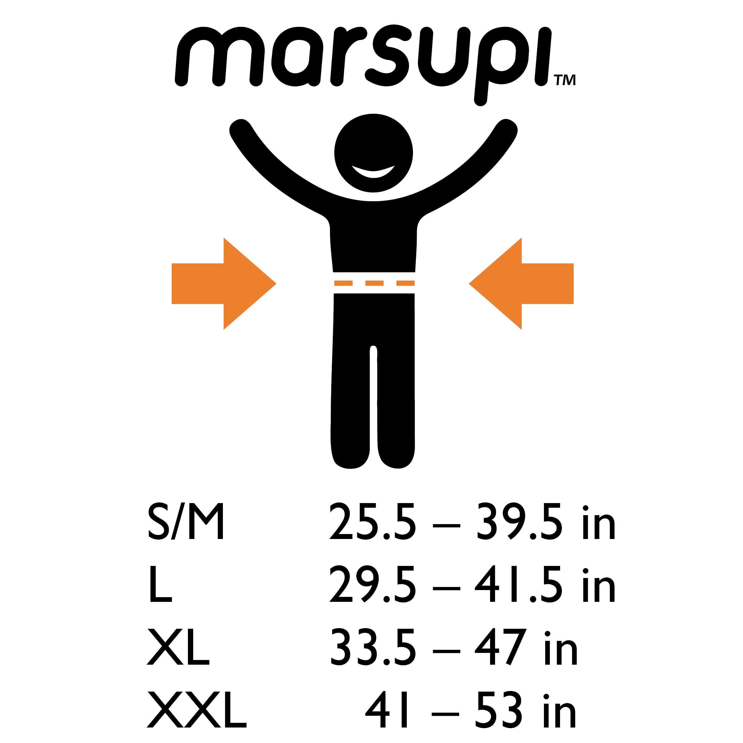 marsupi Nosidełko dziecięce Classic 2.0 – lekkie nosidełko dla noworodków od 3,5 kg i małych dzieci do 15 kg – kompaktowe nosidełko dziecięce ze stabilnym systemem na rzepy – rozmiar L, berry