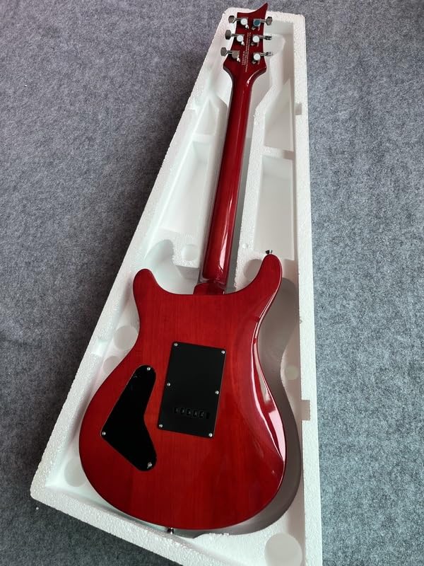 Guitare électrique double shake rouge vibrato manche rétro micro ouvert - 6