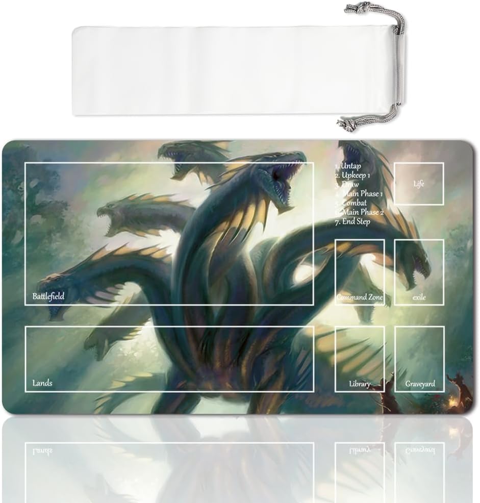 Board Game MTG Playmat Games Size 60X35 cm CCG Compatible for TCG RPG CCG Play mats (SLIVERS-Playing-Poker - (2) - -Zone)