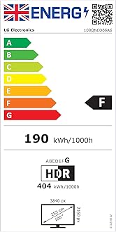 LG 100QNED86A6A 100-Inch 4K UHD Smart TV, (α8 AI Processor, Freeview Play and Amazon Alexa, 120Hz) [Model 2025]