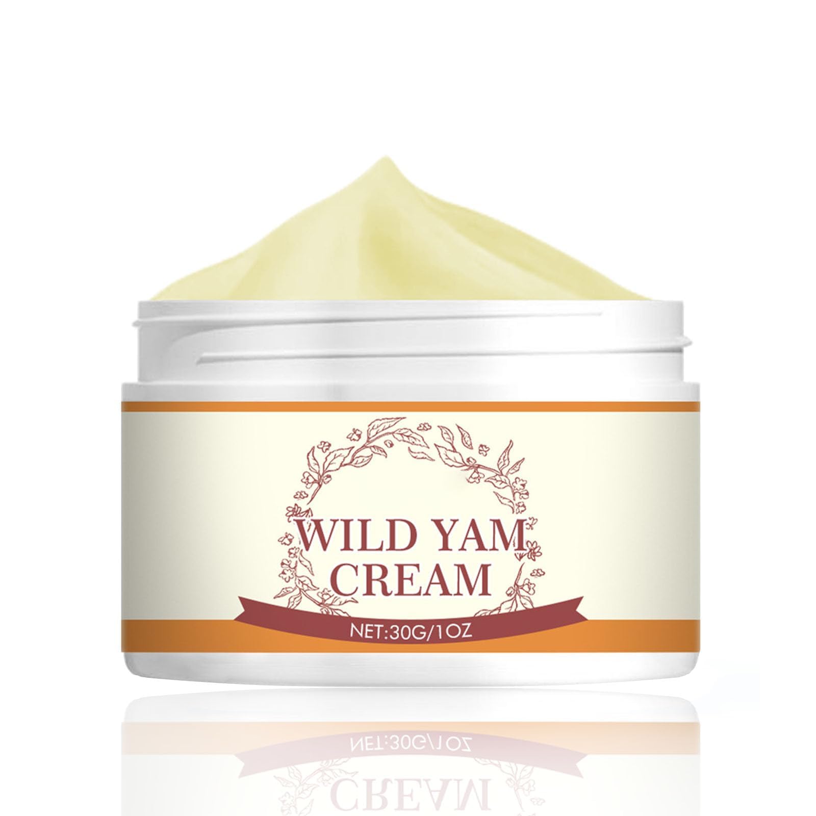 KASTWAVEOrganic Wild Yam Cream, Natural Ingredients, Organic Balancing Cream for PMS & Menopause Relief, Hormone Balancing, Botanical Balancing Cream for Women - Anti Aging, Anti Wrinkle