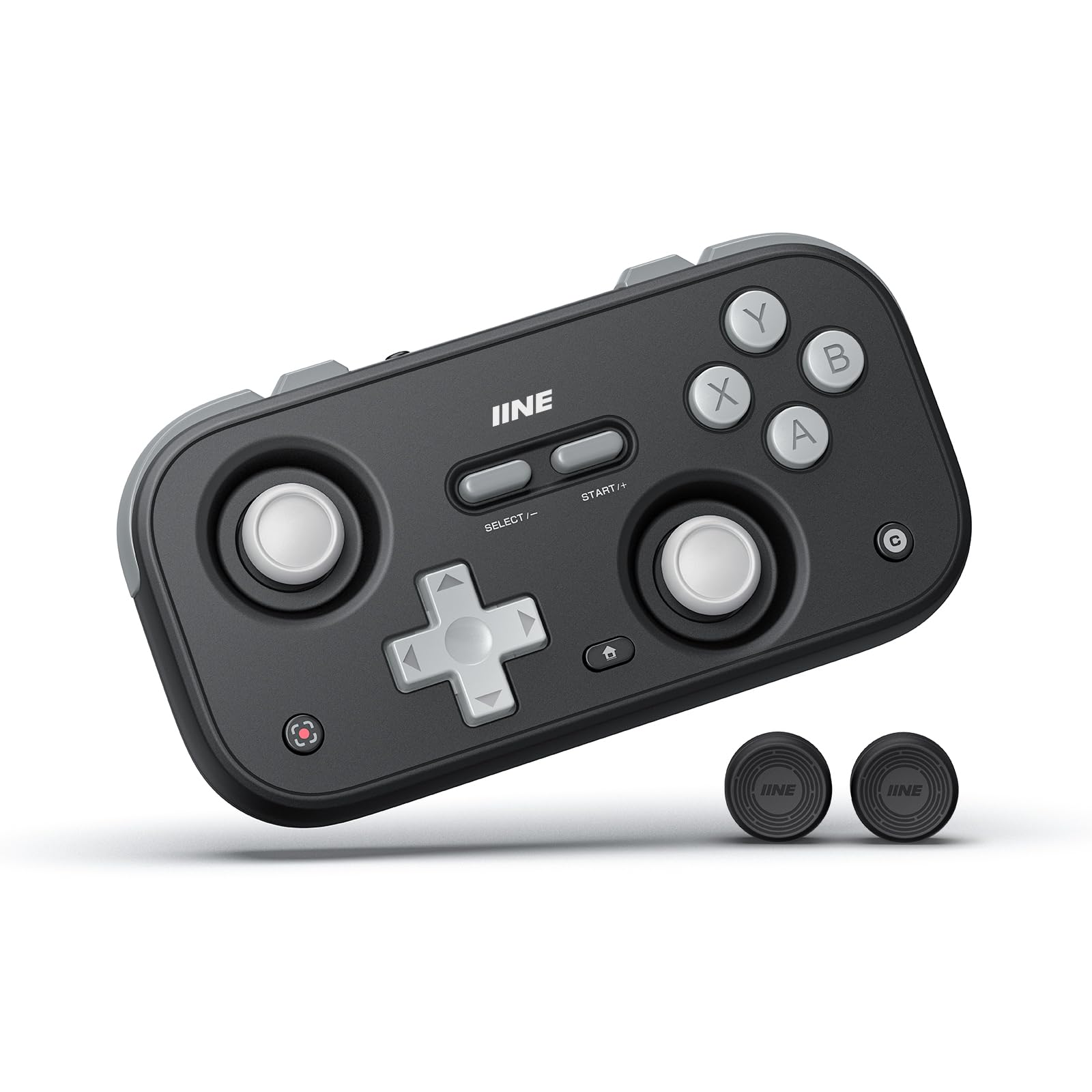 IINE Retro Pocket Wireless Game Controller Compact Gamepad with Hall Effect Joysticks Customizable Buttons 1000Hz Polling Rate Compatible