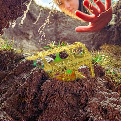 BEZANU Diving Gem Pool Toys Set, 10 Pcs Multicolor Big Acrylic Diamond with Treasure Pirate Box for Pirate Diving Game, Swimming Game Party - Image 6