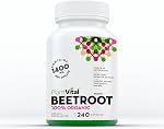 PlantVital Organic Beetroot 1400mg per day -Made in Canada, Health Canada Licensed- Antioxidant Beet Root Supplement - Protects Against Oxidative Damage and Free Radicals -120 Capsules, 2-Month Supply