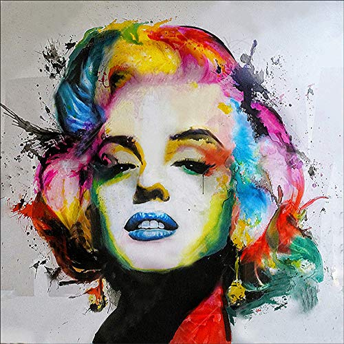Kit Per Diamond Painting 5d Fai Da Te Con I Numeri Kit Per Pittura Con Diamantini Per Adult Con Ritratto Di Marilyn Monroe Per Ricamo A Punto Croce