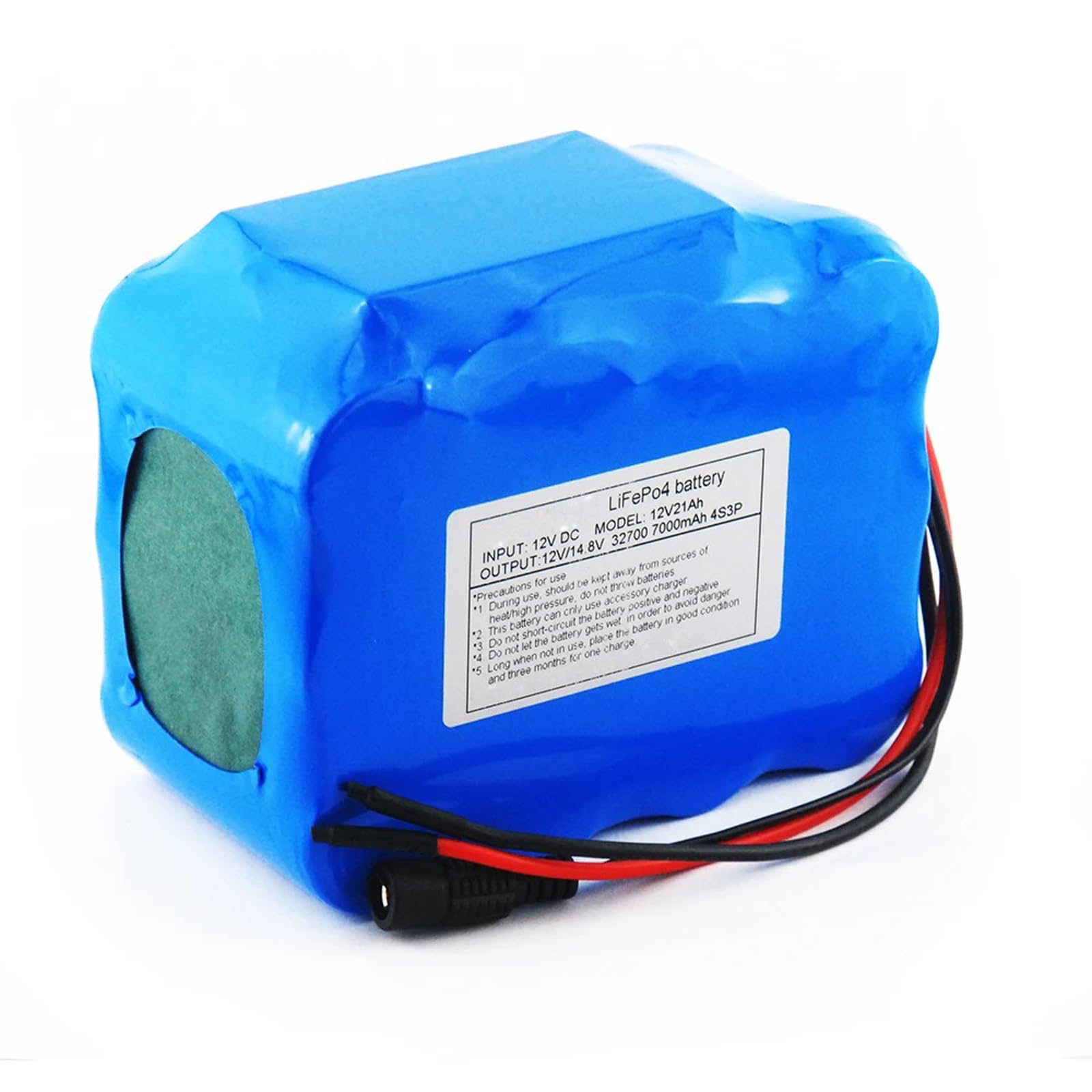 Batteria al Litio LiFePO4 da 12 V CC 20 Ah, Batteria Ricaricabile agli ioni di Litio, Batteria Portatile Impermeabile per apparecchiature di Alimentazione da 12 V
