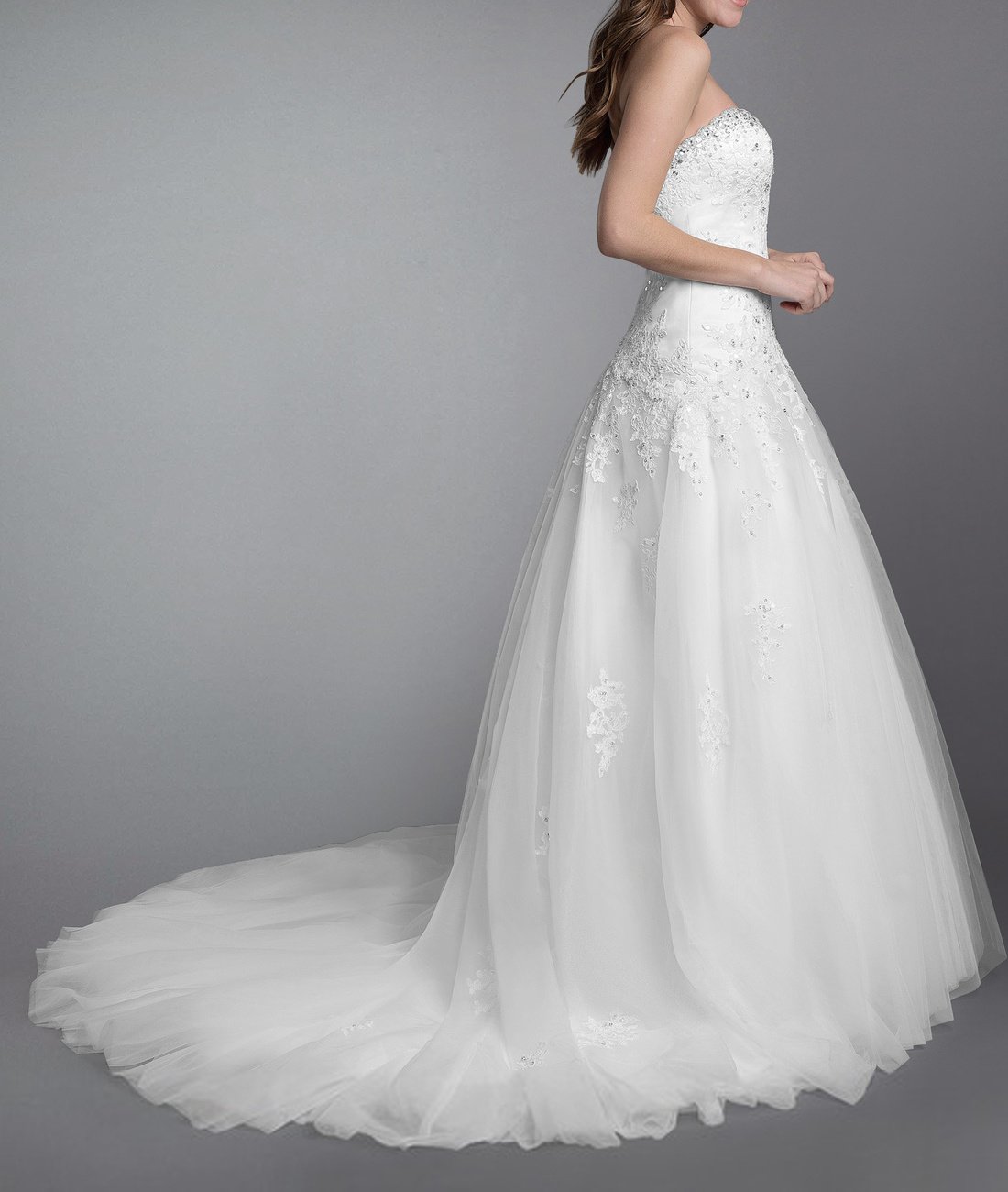Abito da Sposa Lungo delle Donne Princess Abito da Sposa