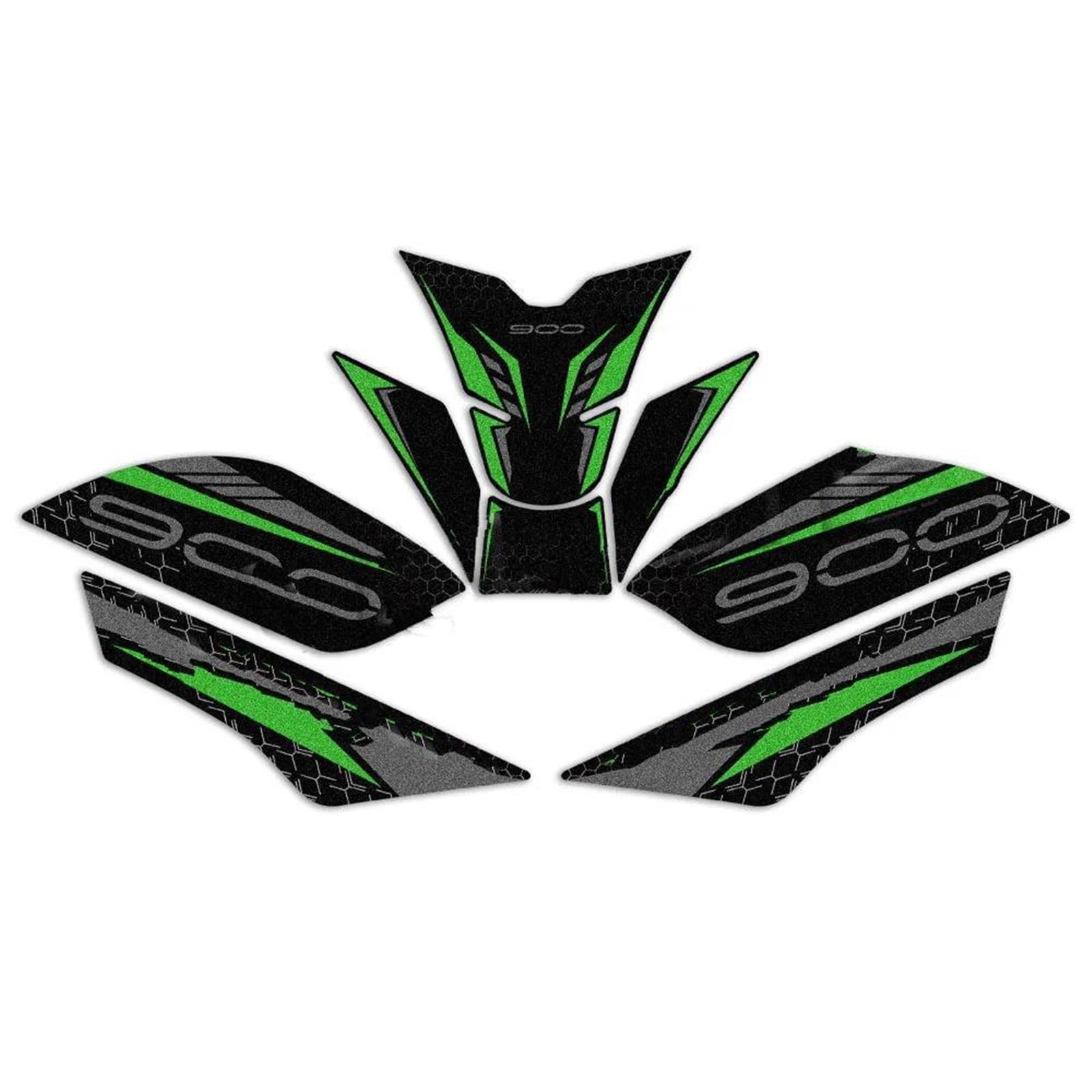Motorcycle Tank Pad Sticker Anti-Slip Knee Grip Protection Decals for Kawasaki for Z900 2025 Streetfighter(Color1)