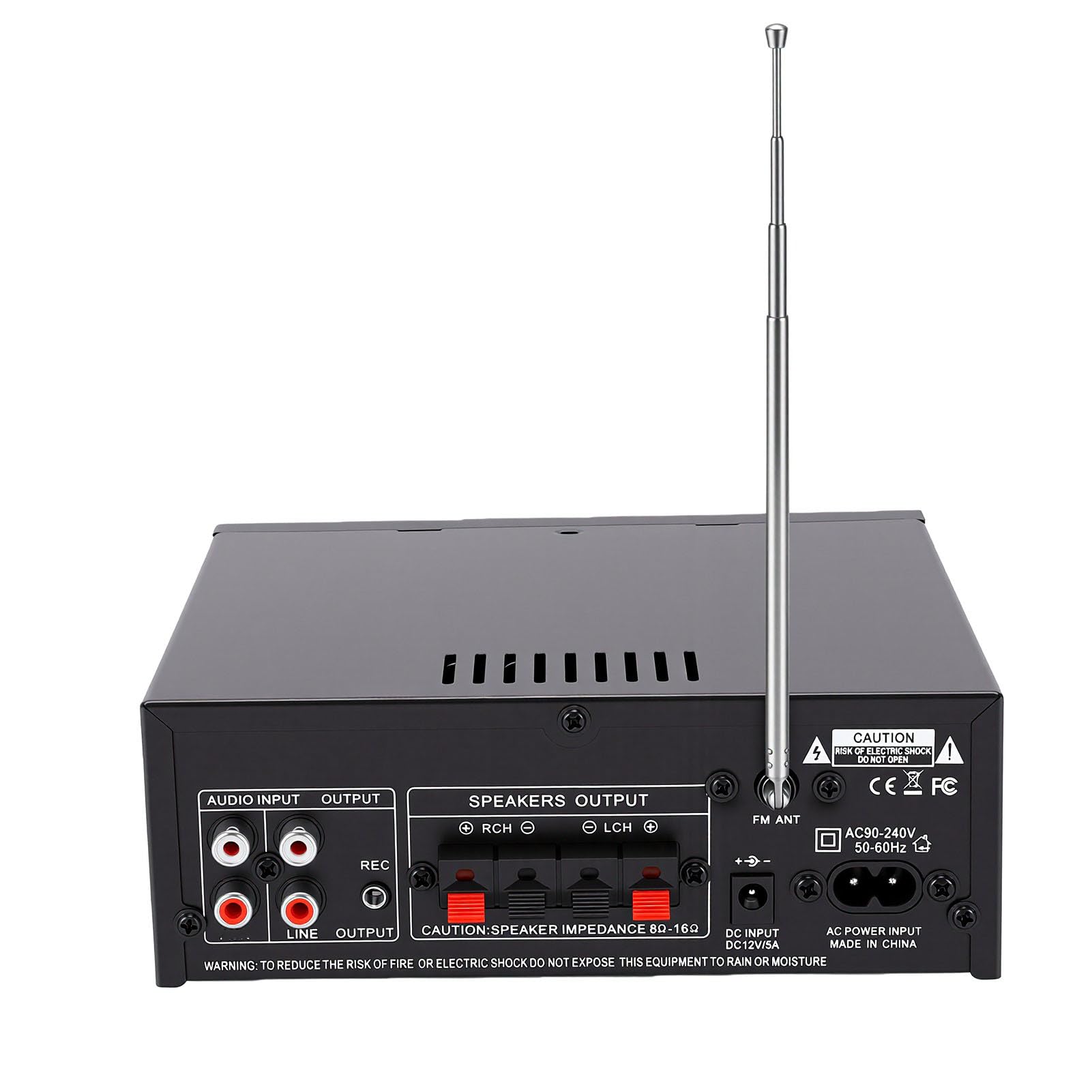 Cuifati Amplificateur Stéréo Bluetooth 5.0, Récepteur HiFi 2.0 Canaux