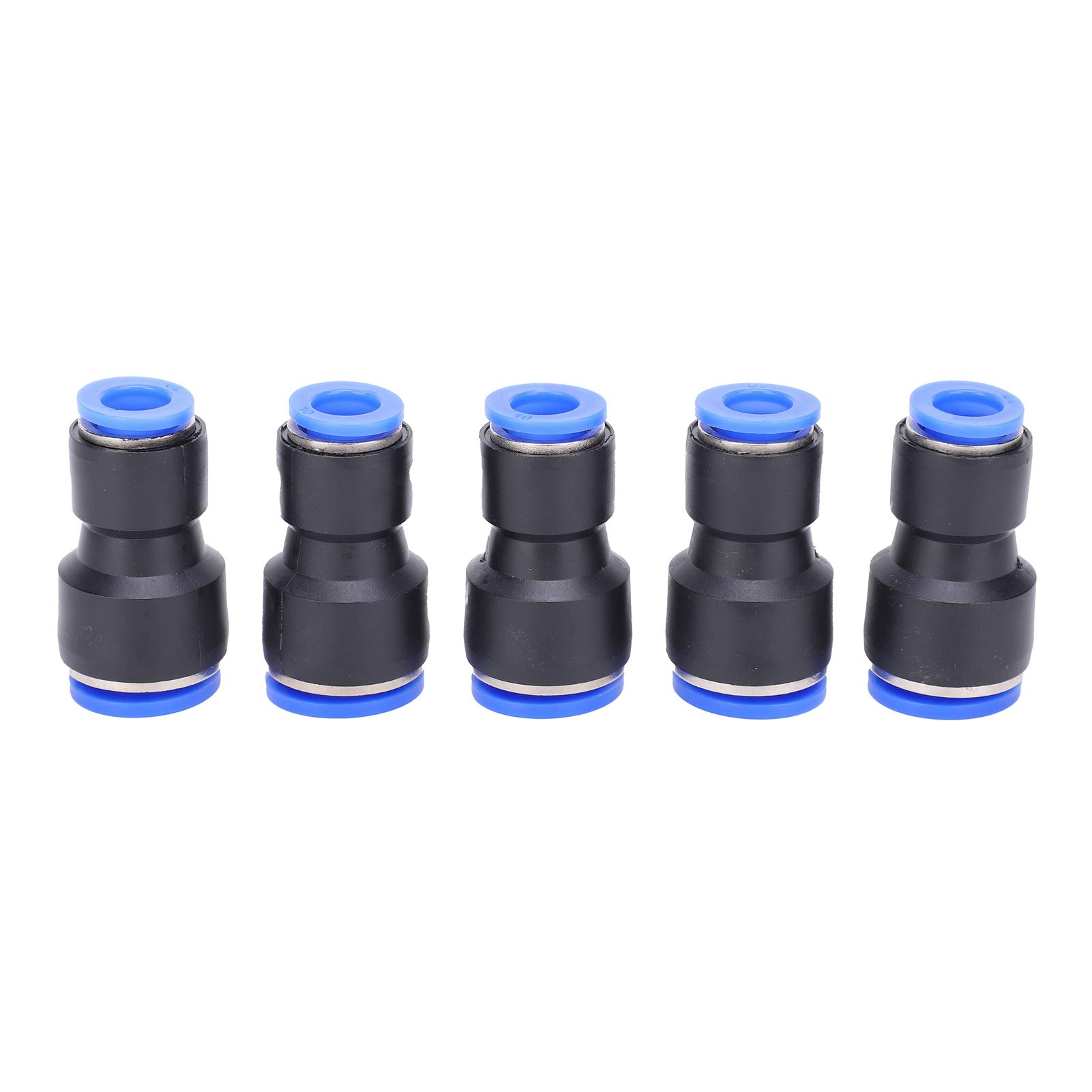 50pcs conector neumático 2 videos manguera de tubo PU rápido empuje en el ajuste de agua de aire PG1610 para el neumático