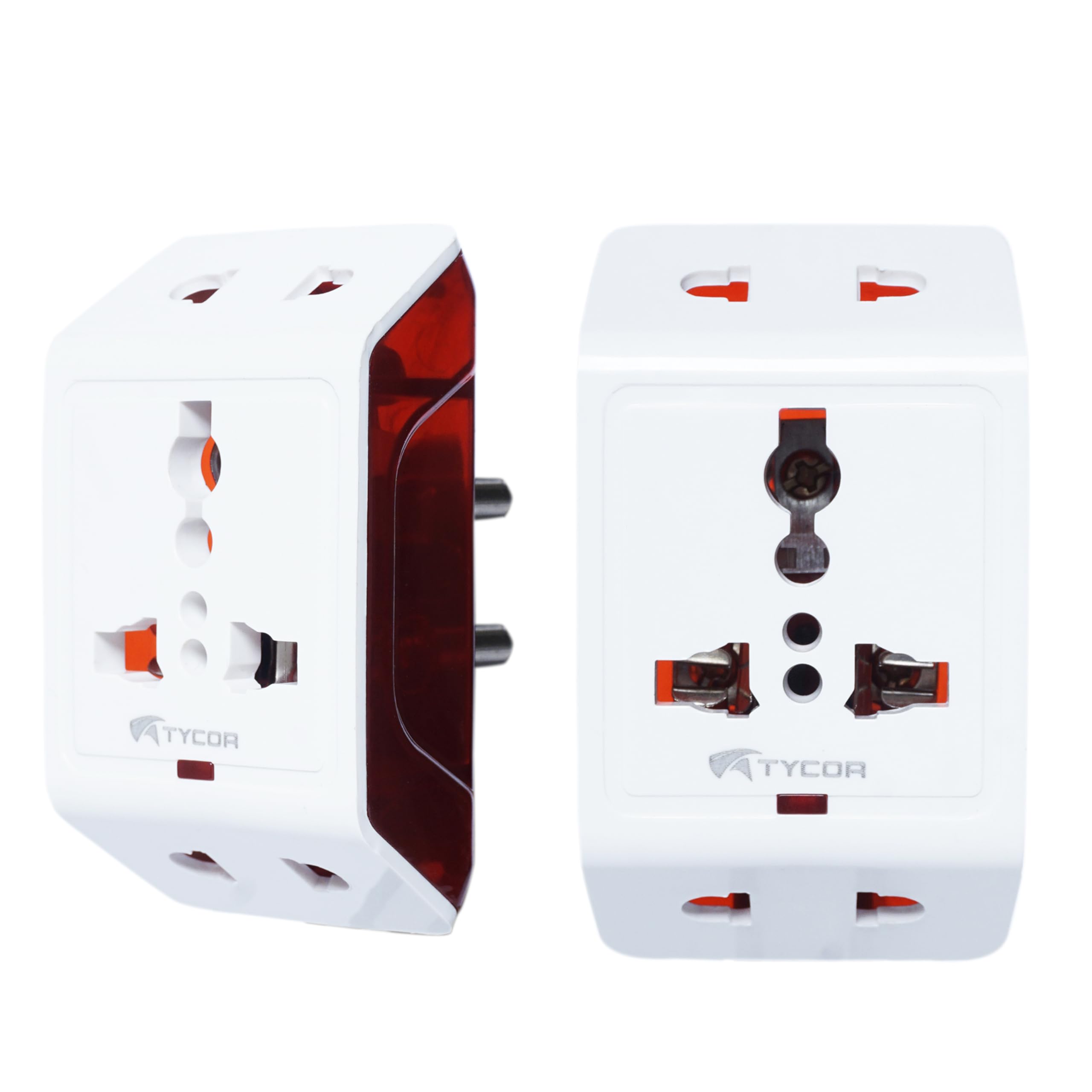TYCOR 3 Pin Modular Travel Universal Multiplug | Worldwide Adaptor for 2 Pin 3 Pin Socket Connector -10A 240V (B0D5H3JMPN) Amazon Price History, Amazon Price Tracker