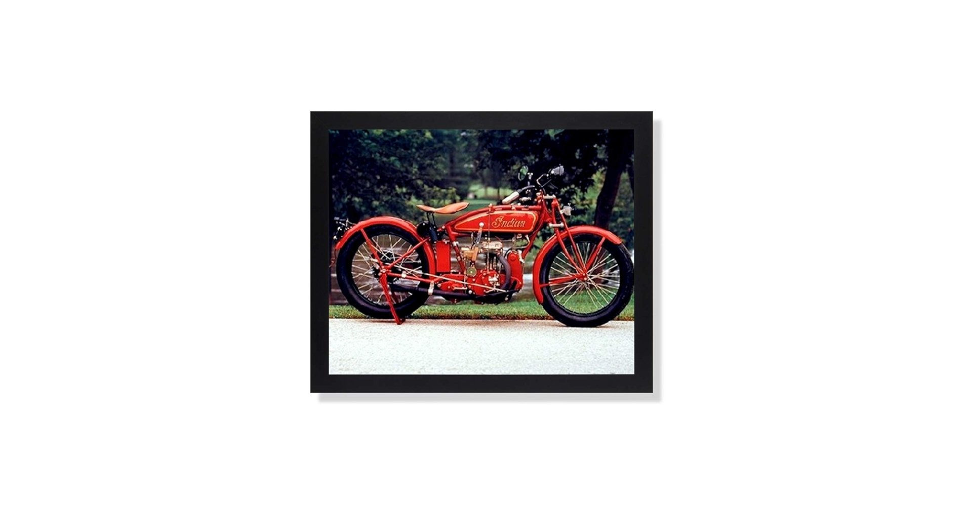 VINTAGE 木製看板　INDIAN MOTOR CYCLE 1920'S Indian Motorcycle Vintage Native American - Metal