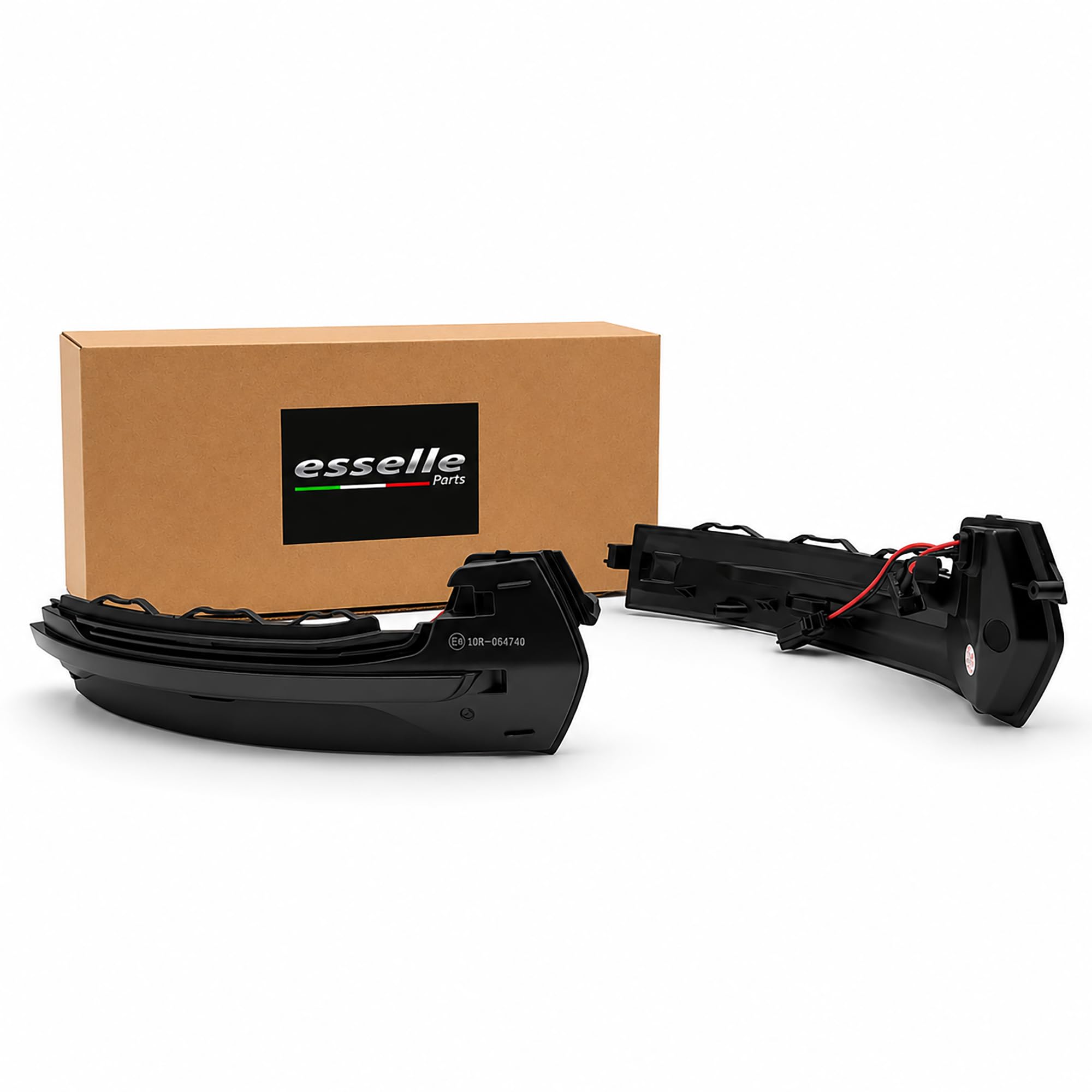 Coppia Frecce LED Dinamiche per Specchietti compatibile con Audi A3 8V Sportback Sedan Cabrio Indicatori Laterali Sequenziali CANBUS Plug & Play | Nero Fumé