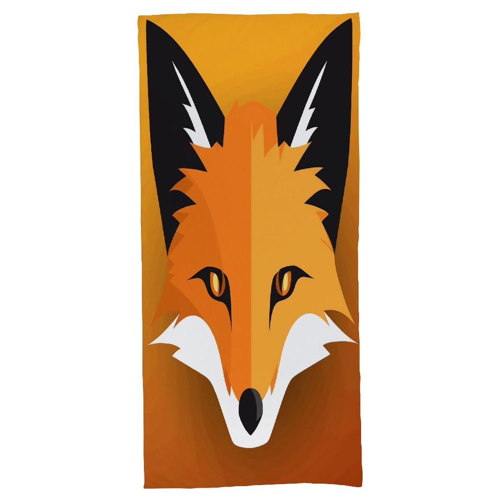 Fekiloot Men's Style Fox Avatar Bath Towel Highly Absorbent,Beach Towels For Wo,Pool Towel Bathroom Essential For Beach,Gym,Travel, Camp