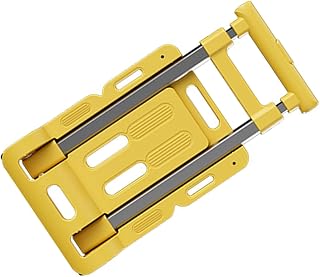 Uqezagpa Carro de mano plegable de aluminio, ligero, portátil, para viajes, mudanzas, carrito resistente con 4