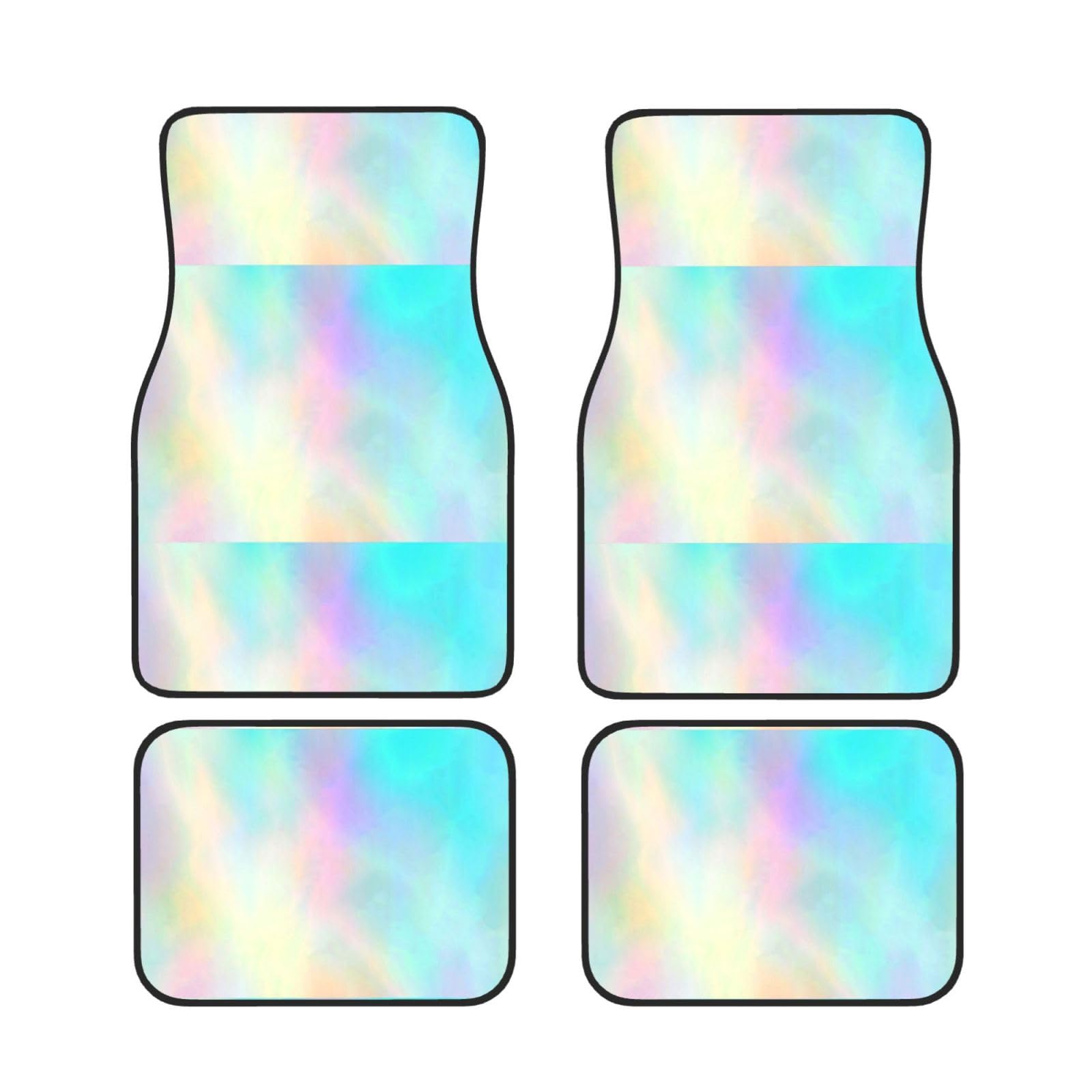 Alfombrillas de coche para renovar el interior juego de neopreno arcoíris universal 7