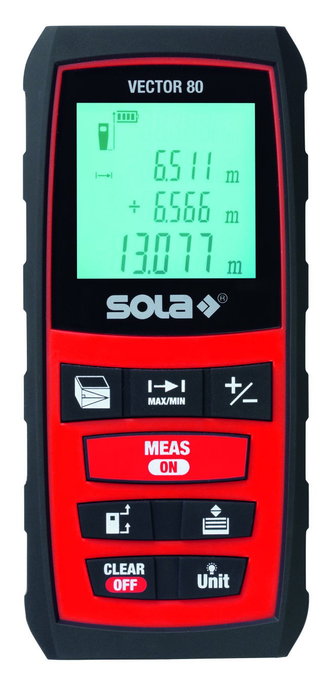 SOLA VECTOR80 - Medidor láser con alcance hasta 80 m