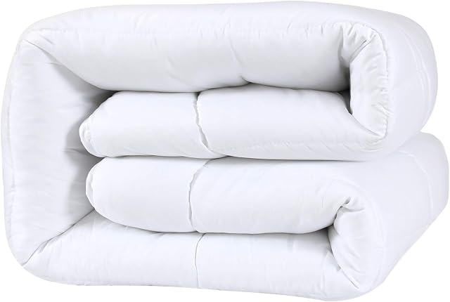 4 Season 2 in 1 Combi-Duvet Insert 13.5 Tog (4.5tog for Summer & 9 Tog for Spring & Fall) -Lightweight Single Size Duvet- Hollow Fiber Filling & Soft to Touch Polyester Fabric (135x200cm)