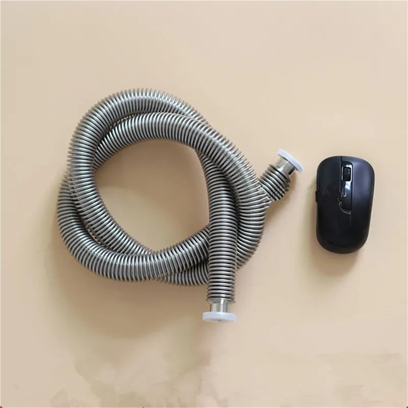 Soufflet flexible en acier inoxydable KF25 304 pour pompe - Longueur : 85 mm-1000 mm - Soufflet ondulé pour pompe (KF25-200 mm 1 pièce)