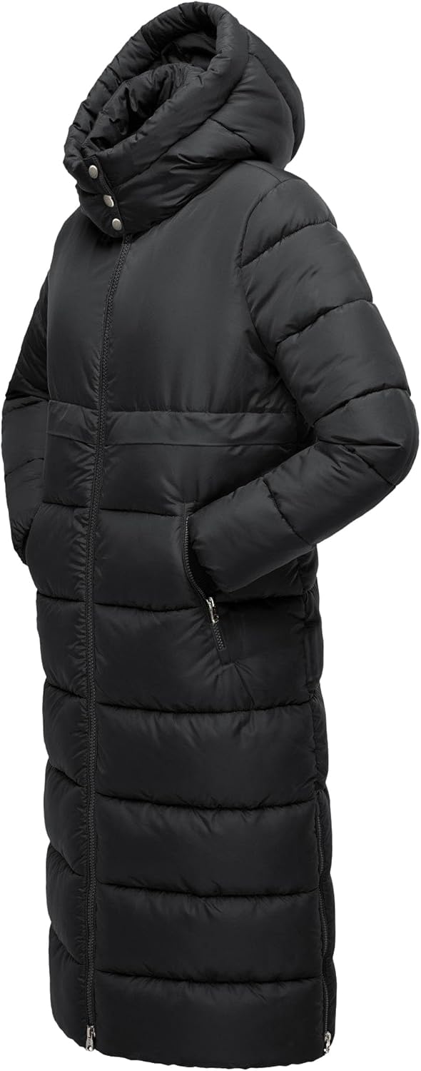 NUTEXROL Womens Winter Maxi Long Parka Coats Puffer Down Quilted Jacket with Hood - Image 6