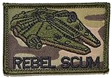 Rebel Scum Alliance Star Wars 2x3 Military Morale Funny Velcro Patch - Multicam