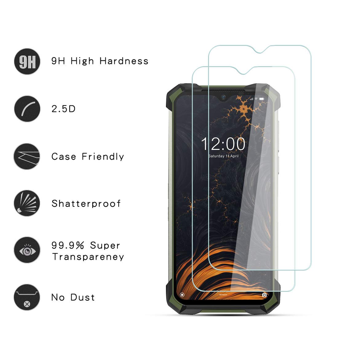brotect Pellicola Protettiva Vetro per Doogee S89 Pro Protezione Schermo (6 Pezzi) [Durezza Estrema 9H, Chiaro