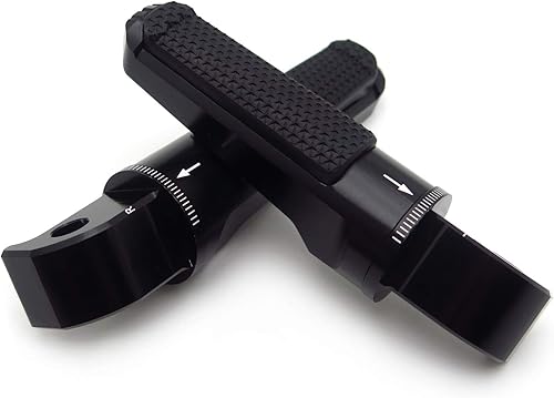 Miniatura 4 de HTTMT - Estriberas ajustables CNC Reposapiés Compatible con YZF TMAX XMAX N-MAX FZ1FZ6 XJR13001200 MT03MT07MT09MT10 PN GZSP-SP-011-Y2