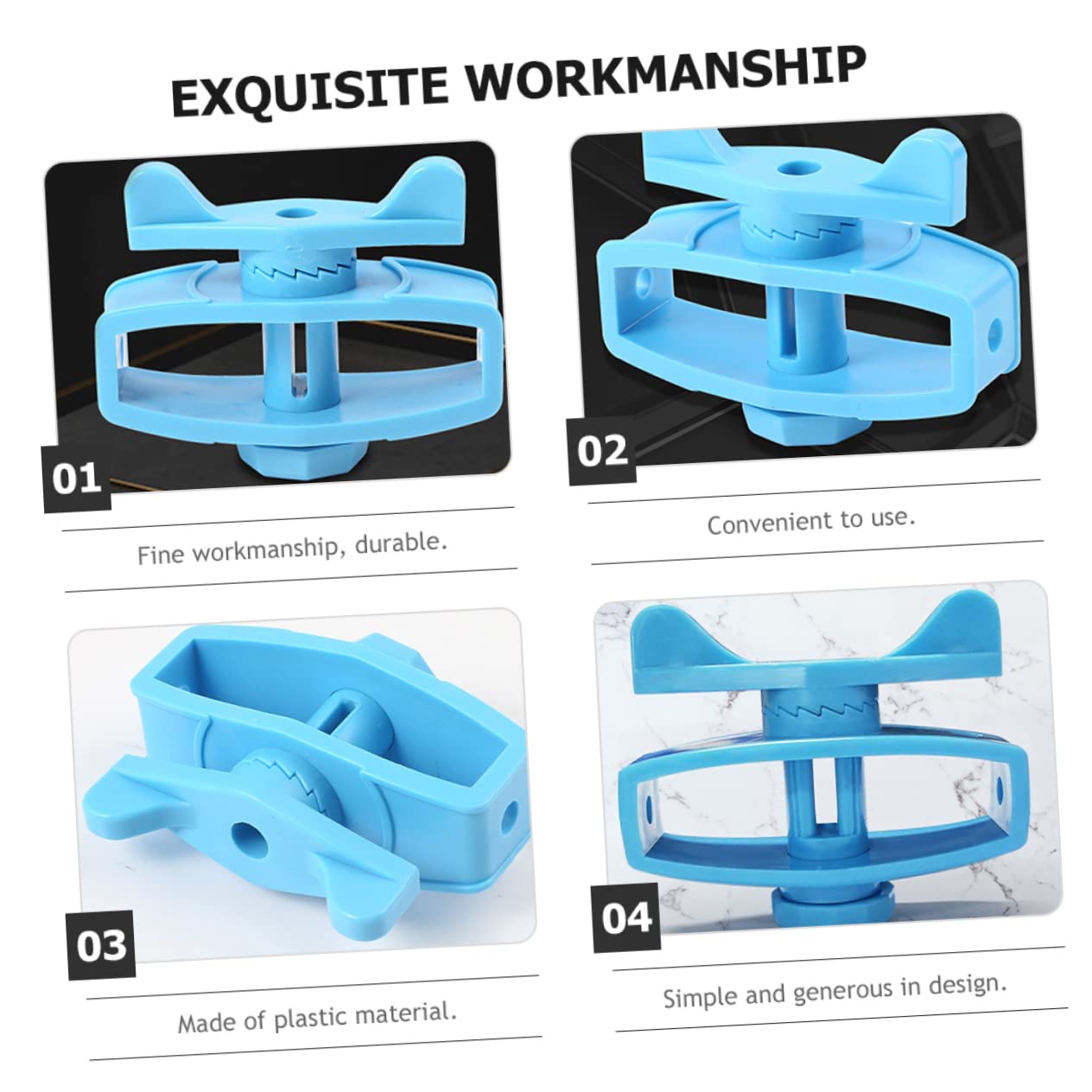 24 Pezzi Tendifilo per Recinzione in Plastica Blu, Isolatori per Recinzioni Elettriche, Accessori, Pratici e Resistenti per Filo Recinzione