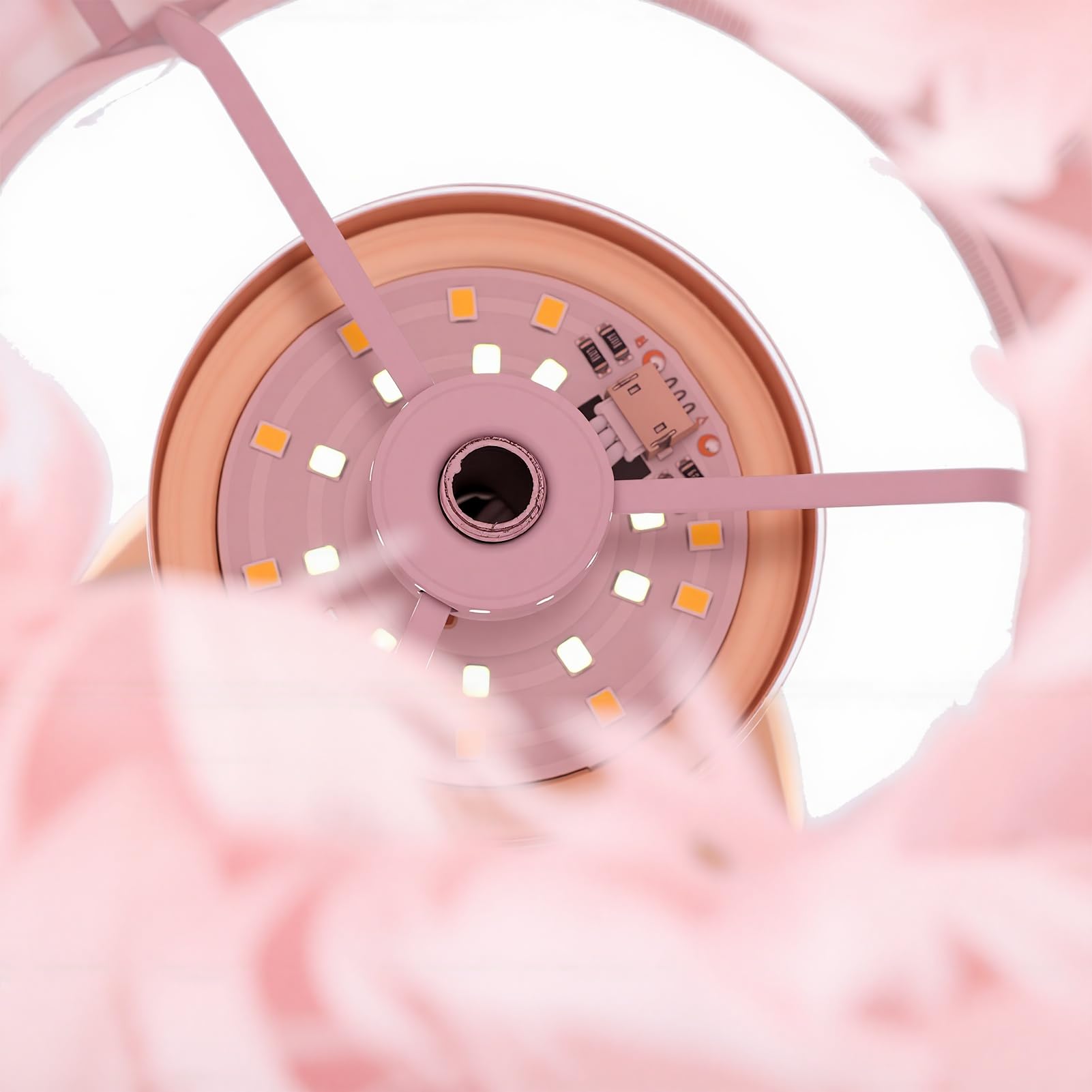 YUYTE Lampada da Tavolo Senza Fili Lampada da Scrivania da Comodino Ricaricabile Tramite USB Controllo Touch a 3 Colori Che Cambia con Batteria da 1800 MAh per Arredamento da Ufficio (PINK)