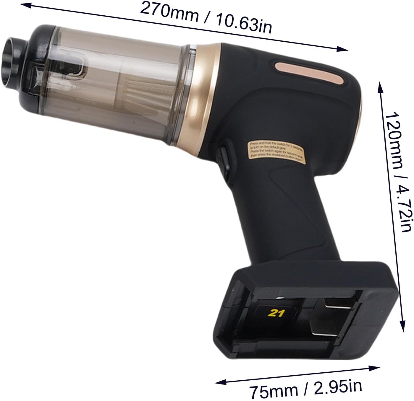 Bewinner Cordless Car Vacuum Cleaner | 22000pa Powerful Suction & 140W Brushless | Reusable HEPA Filters, Multiple Nozillas for Home Car Office