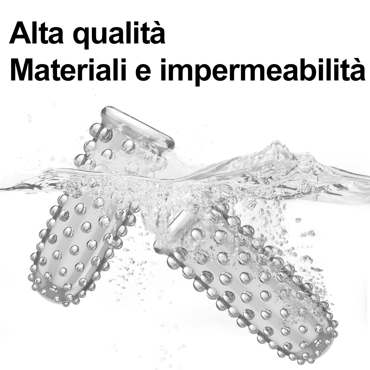 Confezione da 2 manicotti per dita, accessori per vibratore, ideali per massaggi delle dita, preliminari, mira alla stimolazione del clitoride del punto G, giocattolo sessuale perfetto per il gioco